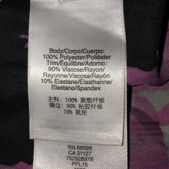 DKNY Black Print Top S - Picture 6 of 6